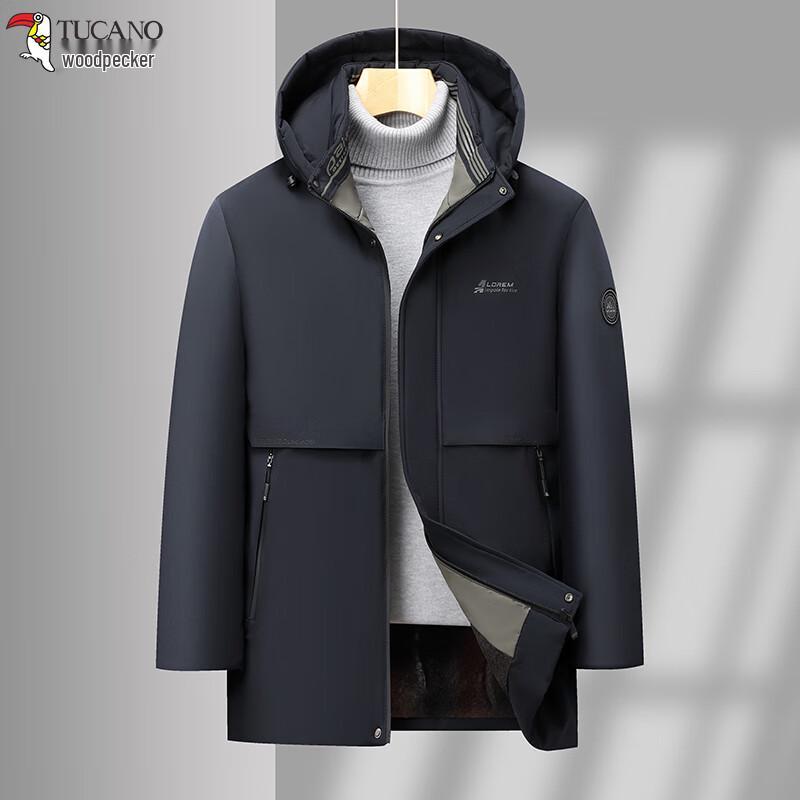 TUCANO Men's Winter Warm Thickened Hooded Padded Jacket