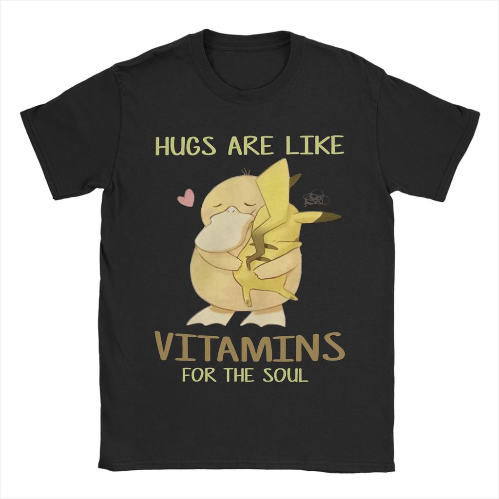 Pokemon Psyduck Unisexga TShirt Unisex Women Cotton Clothing Novelty Round Neck Short Sleeve Summer Y2k Top Tee Vintage Hippop
