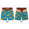 Funny Butt Prank Pattern 3D Print Swim Trunks For Men Floral Hawaii Style Quick Dry Beach Shorts Summer Personality Boyfriend