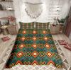 Homewish Tribal Aztec Duvet Cover Set,Bohemian Theme Bedding Set for Teens,exotic Style Decor