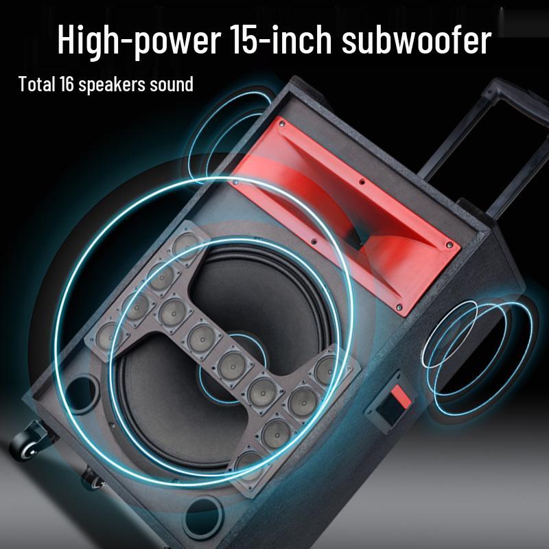 High Power Portable Bluetooth Speaker: Square Dance, Outdoor Use, Home Amplifier, and Singing Performance
