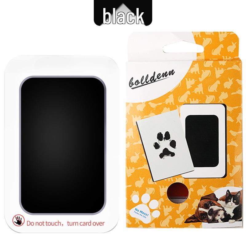 

Cross-Border No-Mess Hand & Footprint Ink Pad for Babies - Commemorative & Safe Boxed with Two Sheets of Paper чёрный