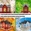 Squirrels Proof Outdoor Bird Feeder Metal Construction Feeding Ports Weatherproof Roof Design For Finches
