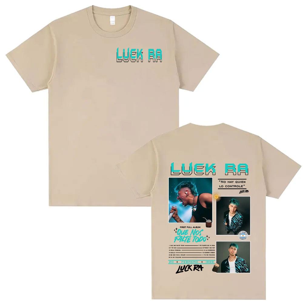 

Rapper Luck Ra Music Album Tour Graphics T Shirts Men Women Fashion Summer High Quality T-shirt Crewneck Casual Hot Sale T Shirt 4XL