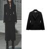 Spring New Women's Clothing Waist-Tight Thin Band Padded Shoulder Silm Suit Outwear 8805707 8805797