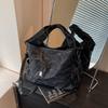 Women's Large Capacity Commuter Underarm Bag PU Shoulder Crossbody Bag Tote Bag