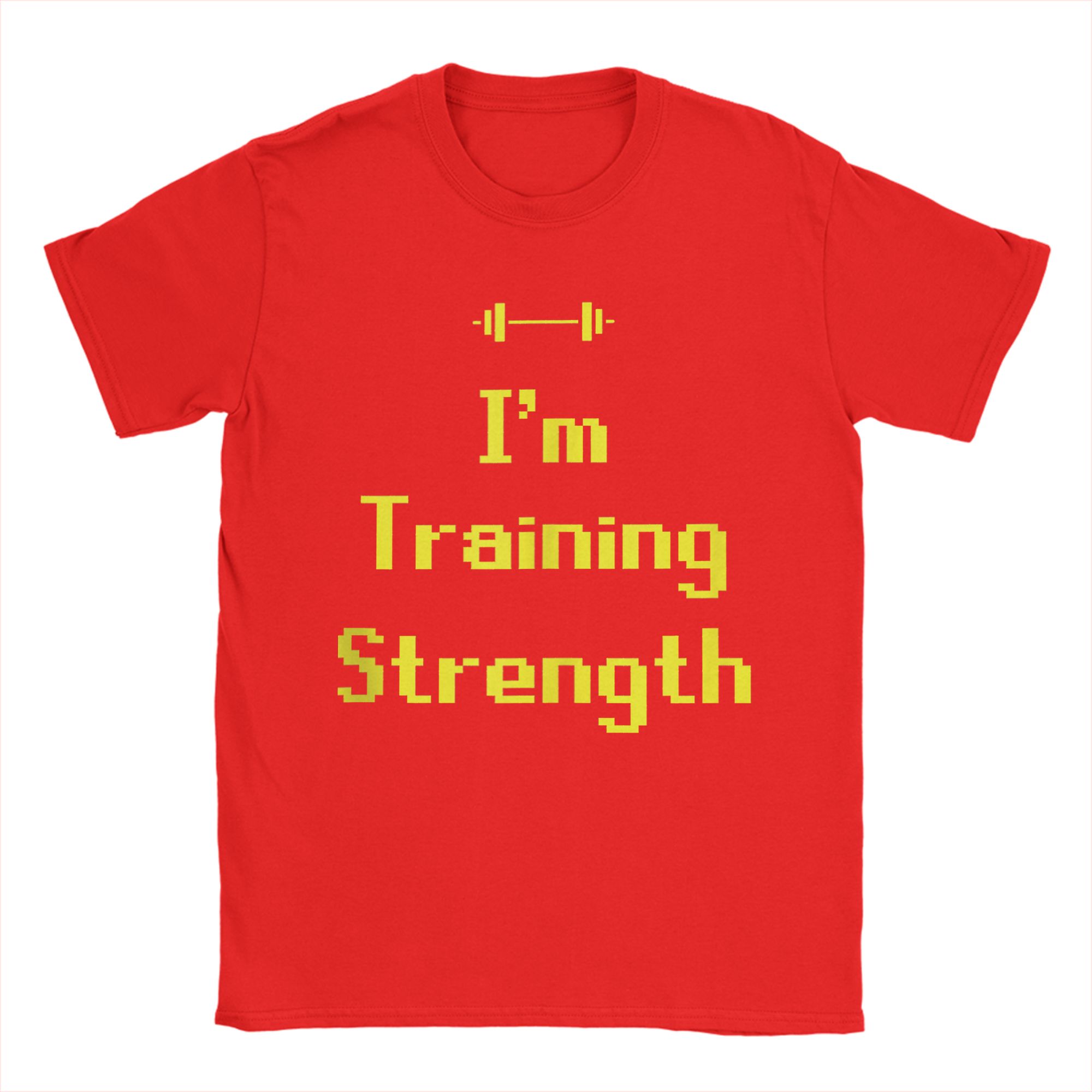 

Im Training Strength Men T Shirts Funny Tees Short Sleeve Round Neck TShirts Pure Cotton Big Size Tops S
