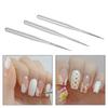 3pcs Set Professional Acrylic Nail Art Brush Set Nal Art Painting Brushes for UV Gel Builder Nail Drawing Line