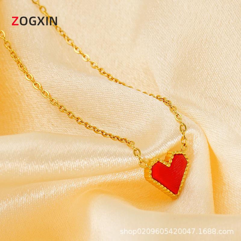 Niche Fashion Versatile Stainless Steel Necklace Women's K Gold Simple High-end Clavicle Chain