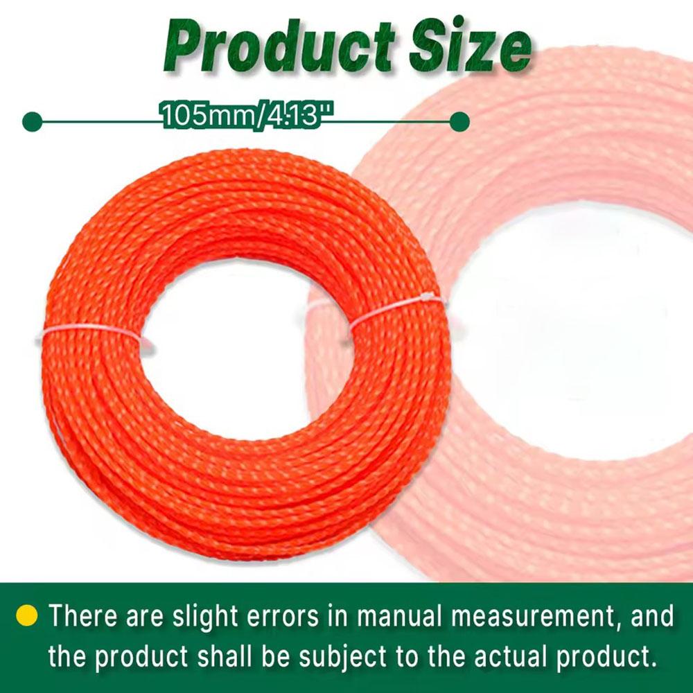 3.0mm x 15m nylon lawnmower, rope brush cutter, cutting thread, lawnmower accessory