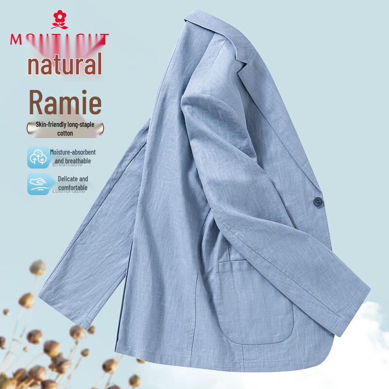 Мужской легкий повседневный костюмный пиджак MONTAGUT из смеси рами 54