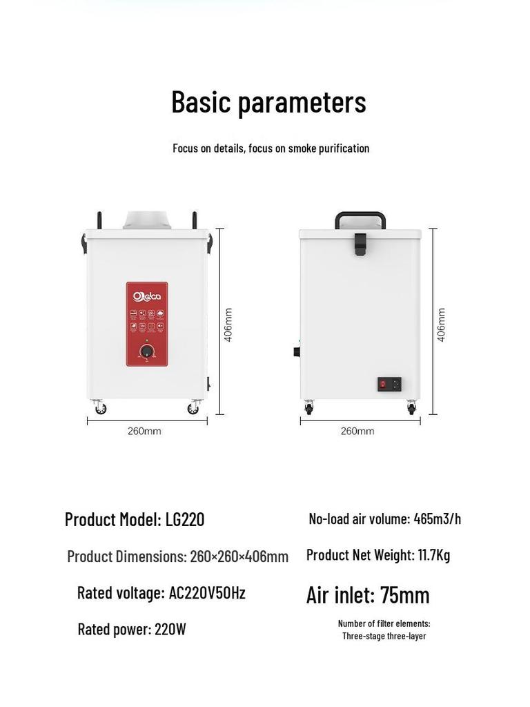 Laser Fume Purifier & Smoke Extractor for Soldering, 3D Printing, Engraving, and Cutting