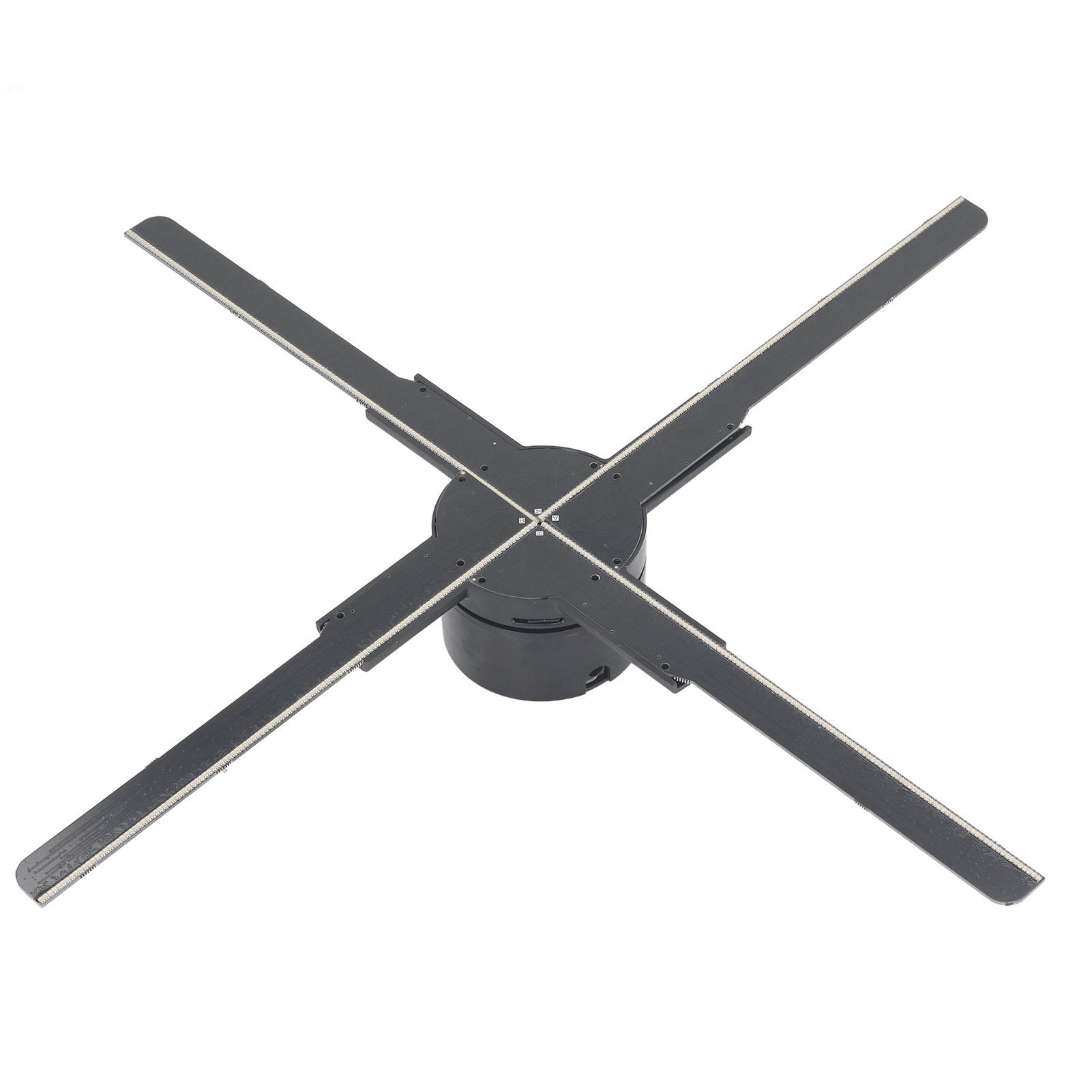 

3D голографический вентилятор 45 см 4 лопасти 3D голографический проектор рекламный дисплей вентилятор с 512 светодиодными бусинами US Plug