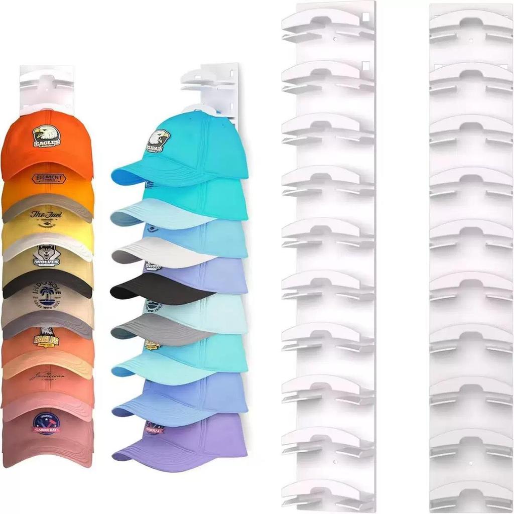 Wall-mounted Punch-free Hat Organizer for Baseball Caps