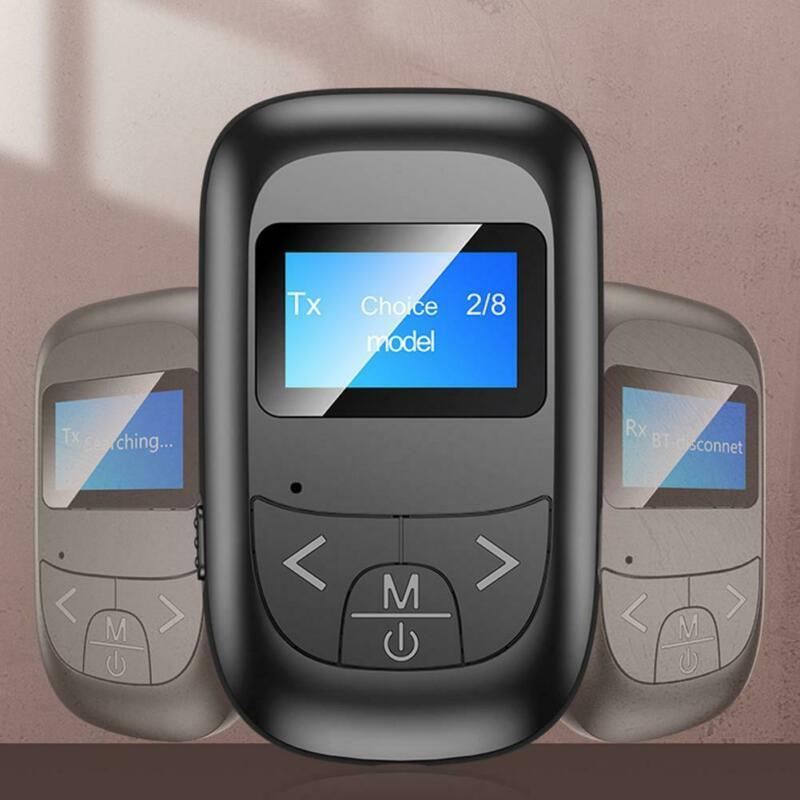 Nouvel adaptateur Bluetooth 5.0 avec écran LCD, récepteur et émetteur Bluetooth, deux en un, appel mains libres