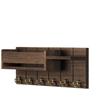 Modern Minimalist Solid Wood Wall-Mounted Entryway Key Shelf