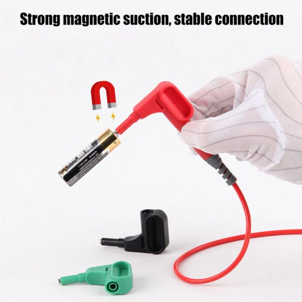 Solderless Design Magnetic Test Probe Red Black Green Magnet Probe Multimeter Probe Megohmmeters