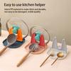 Pot Lid Holder Reusable Countertop Organization Spatula Rack Shelf Washable Storage Kitchenware Counter Rest Organizer