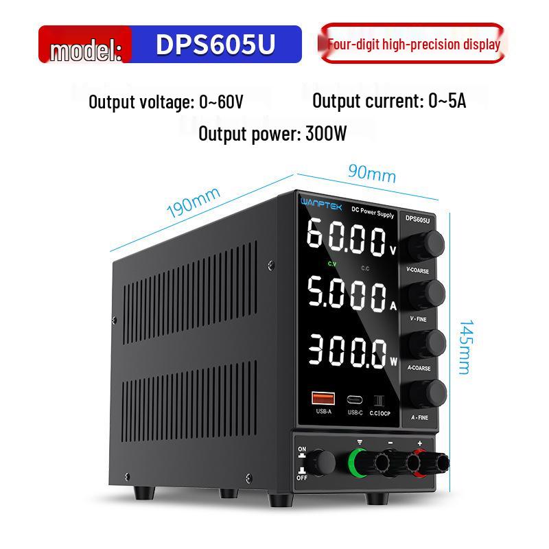 Adjustable DC Regulated Switching Power Supply DPS3010U for Laptop, Phone Repair, and Battery Charging.