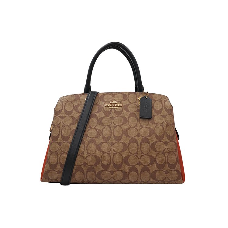 

Coach Lillie 30 PVC Crossbody Tote Bag Large Women Bags Khaki Multicolor 91016-IME7V Basic Set (Bag+Dust Bag)