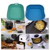 Air Fryer Silikoninlägg Fyrkantiga Air Fryer-inlägg Återanvändbara Air Fryer-inlägg Silikonkrukor Ugnslock Bakplåt Air Fryer