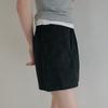 Elssibeui Soft Cotton Mini Skirt_Black