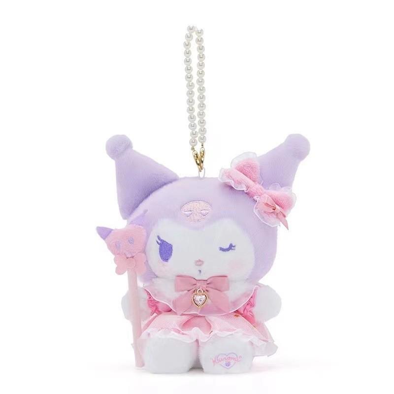 Adorable Sanrio Kuromi Plush Toy For Girls Soft Short Plush 12cm Birthday Gift