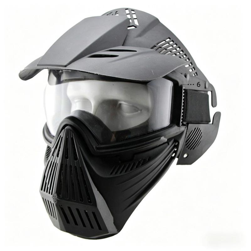 Real CS equipment, lens protection, professional full face mask, windproof and sun visor