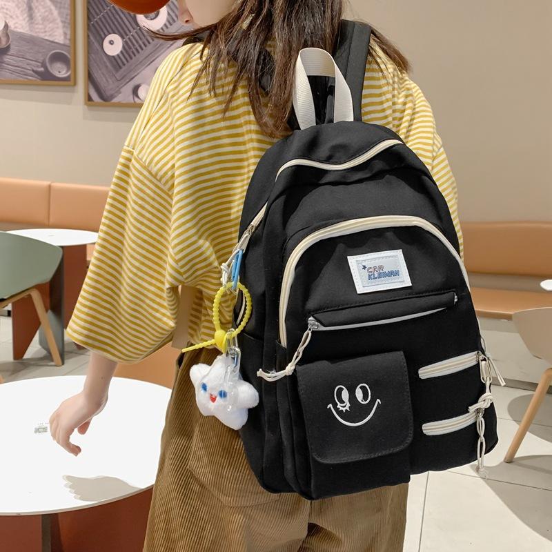 Labeling Daily Commuter Student Schoolbag Spring New Large-capacity Junior High School Student Backpack