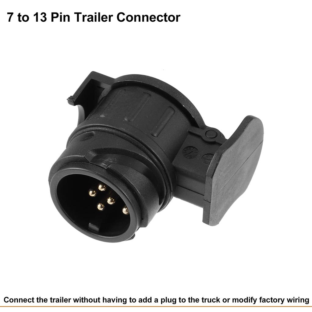 uxcell 7-13 Pin Trailer Connector 13 Pin to 7 Pin Trailer Adapter Conversion Socket