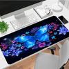 Blue Butterfly Xl Gaming Mouse Pad Nonslip Rubber Base Stitched Edge Waterproof Desk Mat For Pc Laptop Gamer Office Computer Accessories C927115