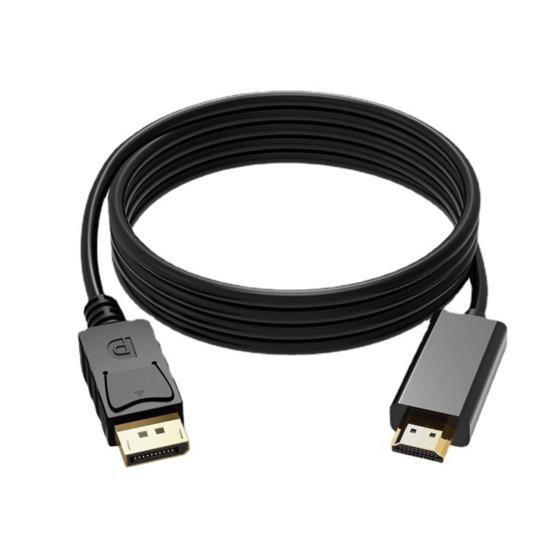 Converter Cable High Output Plug Play Clarity Stable DP to HDMI-compatible 1080P PVC