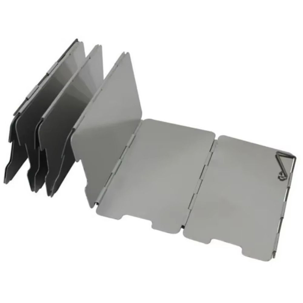 Foldable Camping Cooking Wind Shield Aluminum Camping Equipment Camp Stove Windshield  Travel