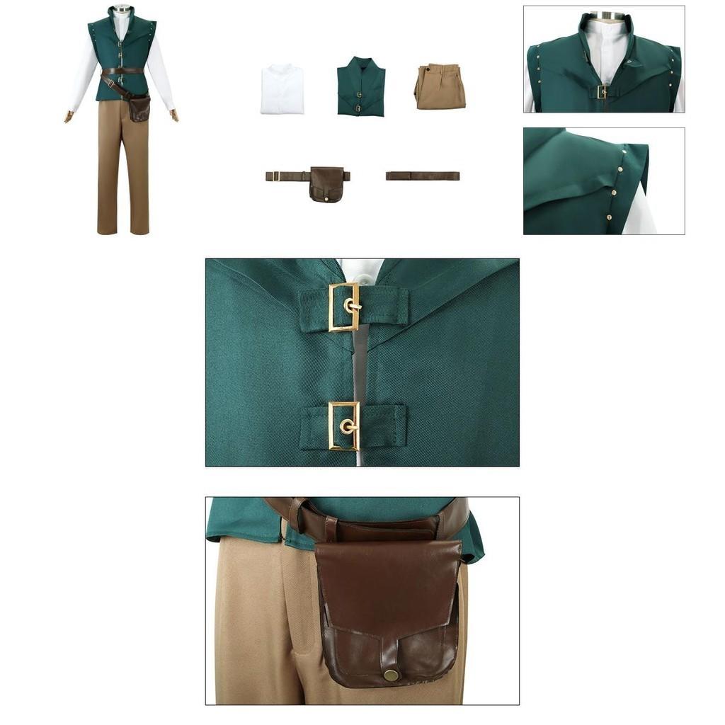 Enchanting Magic Cosplay Costume With Long Hair For Princess Cosplay Featuring Lettuce Prince Flynn Rider Polyester Fiber