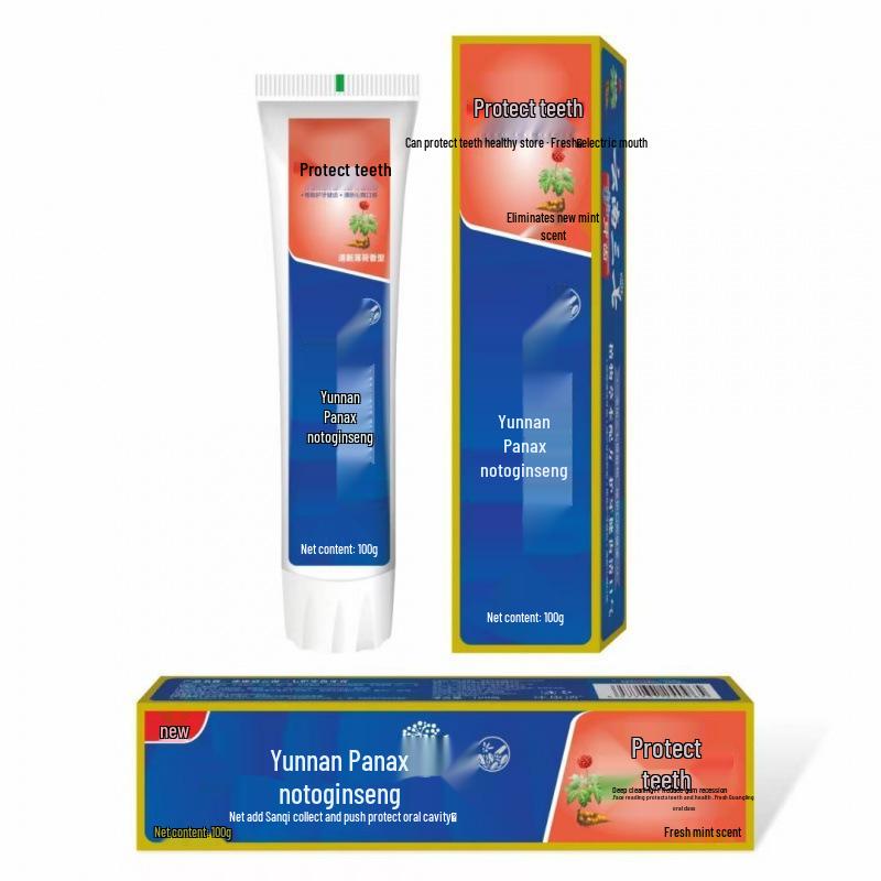 

Yunnan Herbal Toothpaste: Sanqi Formula for Whitening, Fresh Breath, and Tartar Removal, 100g