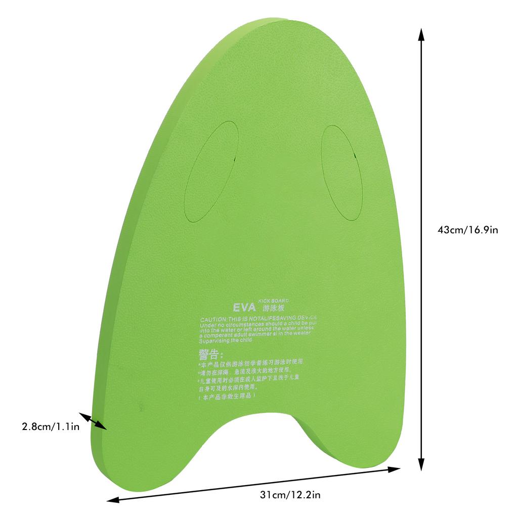 Tabla de Natación Placa Flotante Forma A EVA Flotador de Espalda Ayuda para el Entrenamiento Flotador Mano Tabla de Espuma Verde