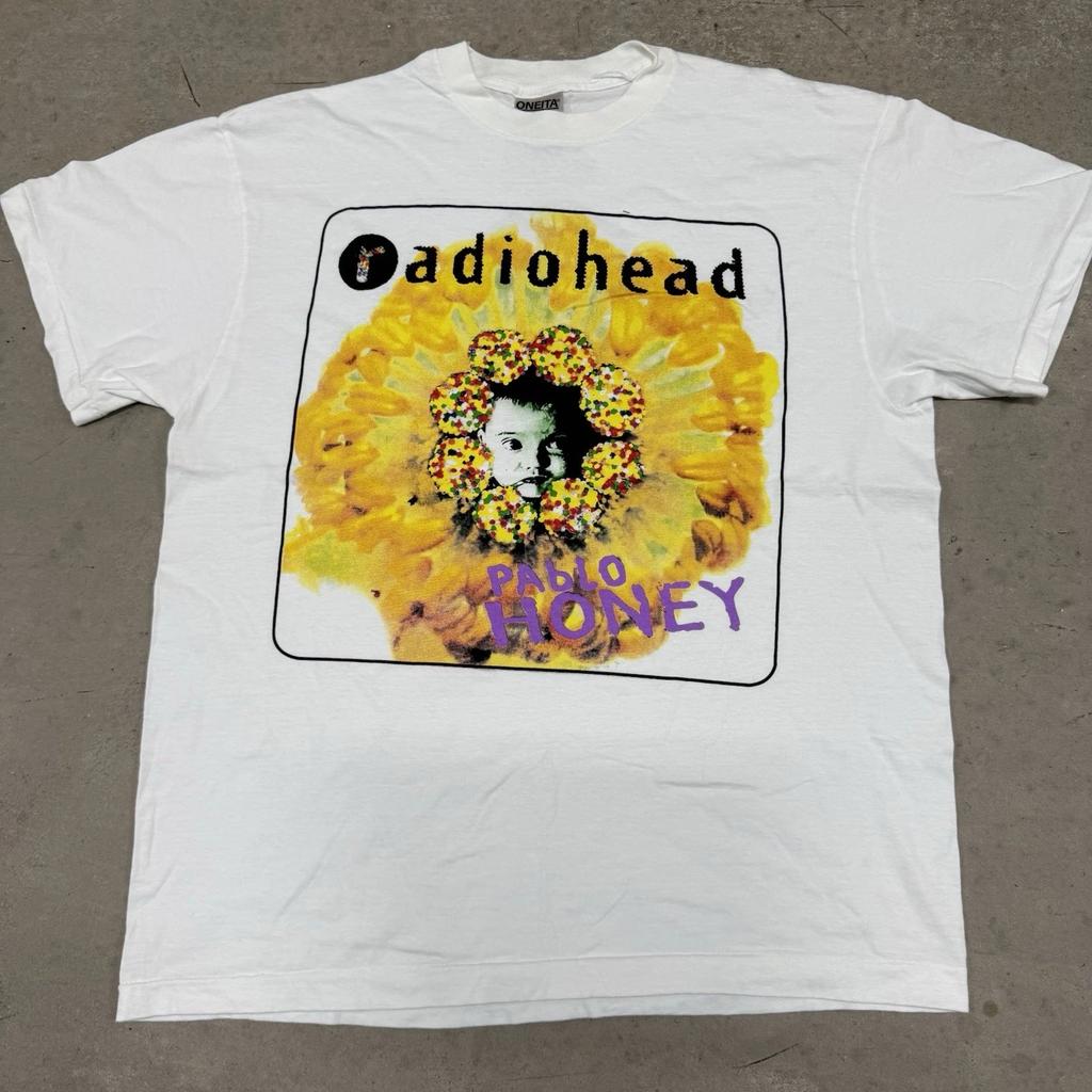 Vintage Radiohead Pablo Honey Tour T-T-Shirt Size XL Boxy Brockum Tag 1993 REPRINT