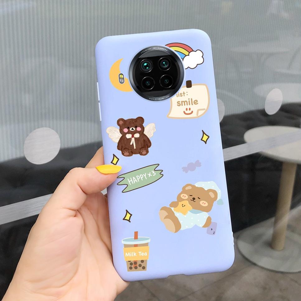 ForXiaomi Mi 10T Lite Case Cute Cartoon Cat Painted TPU Silicone Back Cover For Xiaomi Mi 10T Lite 5G 10Tlite Phone Case Funda