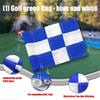 Golf Putting Green Flag With Bright Colors Anti Tear Durability Golf Trainings Flag For Beginners Coaches Drill