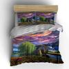 Willow Tree and Waterwheel. Bedding Sets Duvet Cover Sets Duvet Covers Pillowcases(1 * Duvet Cover 2 * Pillowcases Without Duvet Insert)