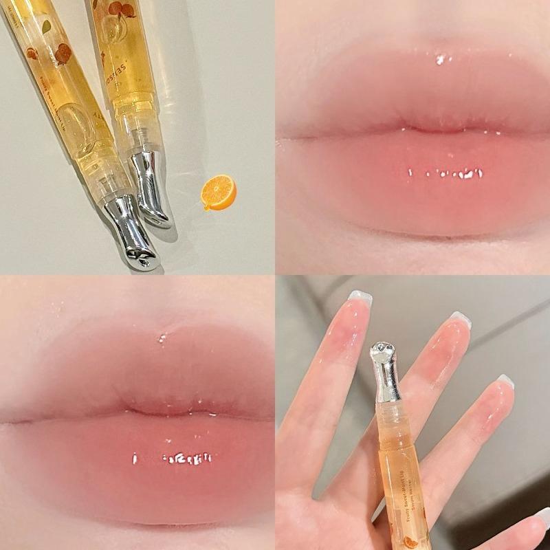 Xiaotian Lip Essence Lip Gloss Lightens Lip Lines Moisturizes and Enhances Complexion Lip Primer Colorless Lip Balm