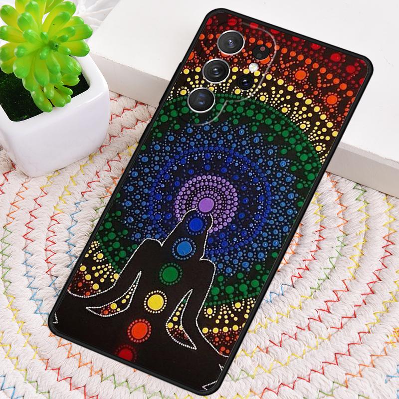 Mandala Chakra Yoga Silikon Handyhülle Für Samsung Galaxy note 10 pro S26 S25 S24 S23 S22 S21 Plus S25Ultra Capa Cover