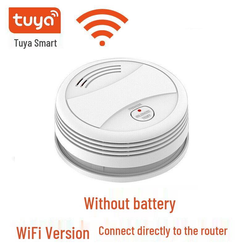 Smart WiFi Wireless Smoke Detector - Home Fire Sensor with Remote Alerts