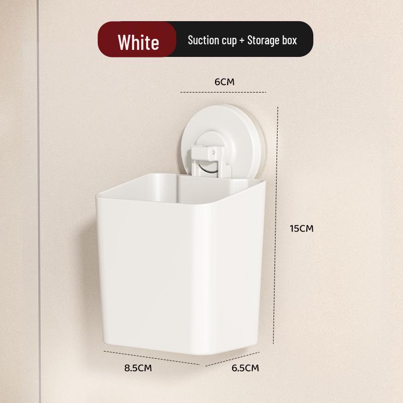 Punch-Free Suction Cup Hook: Traceless Adhesive Kitchen & Bedroom Storage Rack for Pots, Lids, & Utensils