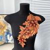 Mode 3D Pailletten Blumen Aufnäher Handgemacht DIY Bestickte Aufnäher Stickerei Handarbeit Aufnäher Brautkleid