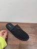 Niche Fishnet Woven Hollow Sandals Women's Summer New Fisherman Flat Bottom Round Head Bag Head Half Slippers