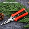 190mm Straight Head Pruning Shears Non-slip HandleStainless Steel Outils Manuels Household Bonsai Garden Scissors Pruing Shear