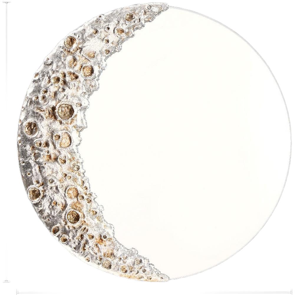 

Декор гостиной Лунное зеркало Настенный декор из смолы с лунными элементами Уникальный Lab Серебристый, Белый, Золотой Реалистичные детали луны серебряный