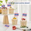 Thailand Toothpick Flags Picks, 100 Pcs Small Tiny Croatia Cupcake Toppers Stick Flags Double-sided for World Cup, National Day