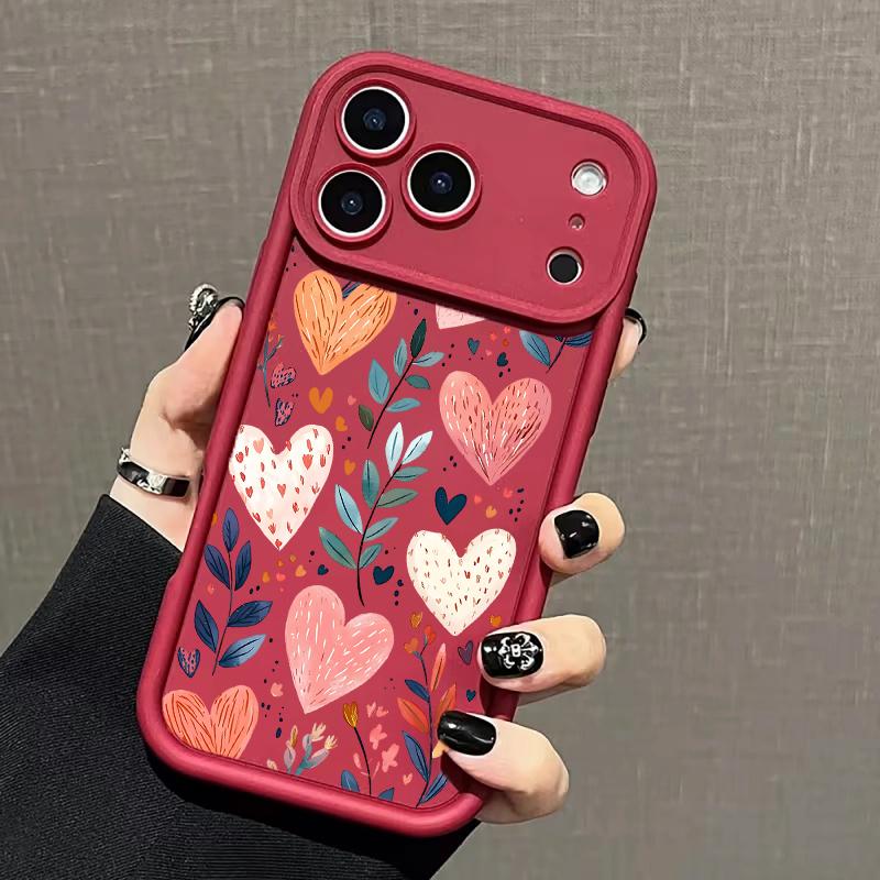 Love Heart Leaves Case For Motorola Edge 50 Fusion Ultra 70 60 Pro 40 NEO 5G G84 G32 G60 G05 G75 G85 G54 E14 G30 G53 G15 G24 G34